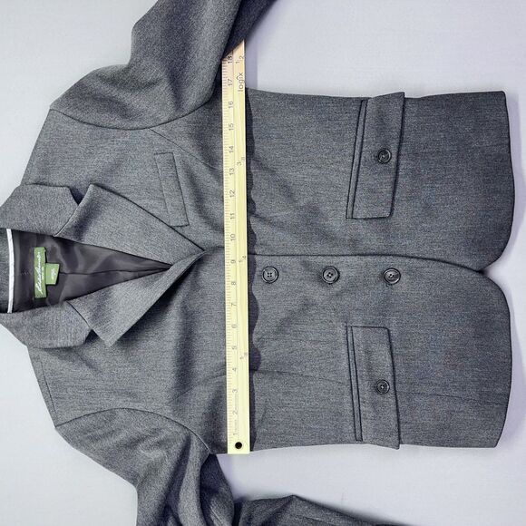 Eddie Bauer Blazer Women's Size 2 Black and White Herringbone Single Breast - Picture 6 of 15